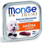 Canned food for dogs Monge Dog 100 g Duck